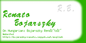 renato bojarszky business card